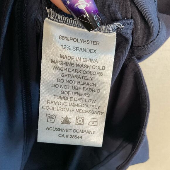 FootJoy Shirt Mens Size Large Golf Polo Navy Night Blue Short Sleeve Performance - Picture 5 of 9